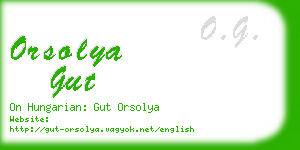 orsolya gut business card